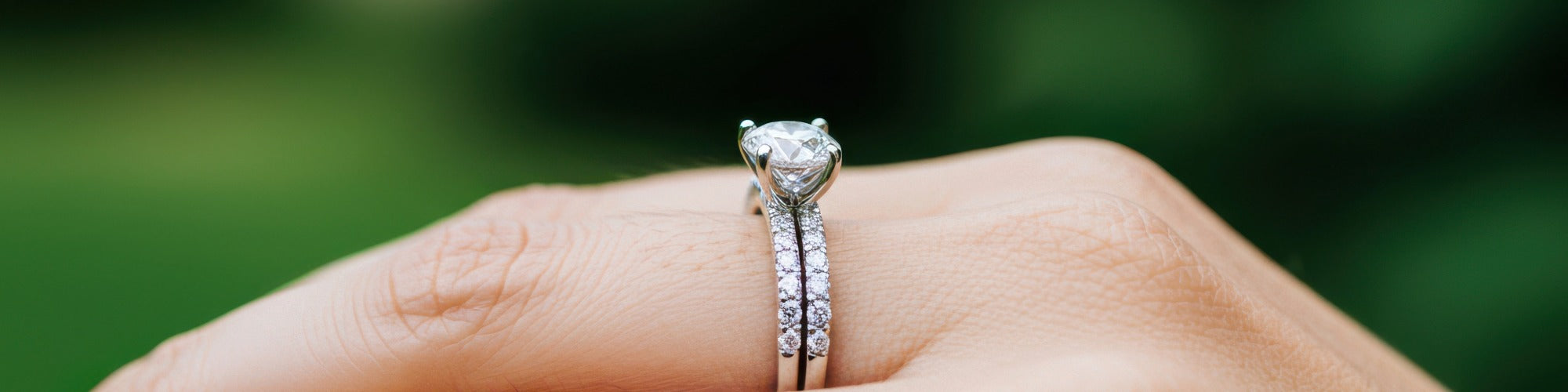 halo engagement ring in setting swansea store