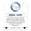 Storm Agate Gemstone Bracelet with Angel Love CZ Sterling Silver Charm