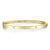 14K Yellow Gold 0.38cttw Bezel Set Diamond Bangle Bracelet