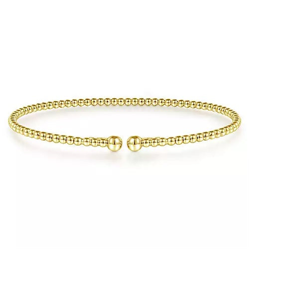 BRACELETS - 14K Yellow Gold Bujukan 6.25 Inch Split Bangle