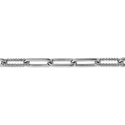 BRACELETS - Sterling Silver Oval Paperclip Link Bujukan Bracelet