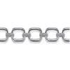 BRACELETS - Sterling Silver Pave Bujukan And Cushion Shape Link Chain 7 Inch Bracelet