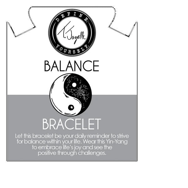 BRACELETS - Yin-Yang Balance Bracelet With White Jade And Light Pink Jade Gemstone Bracelet