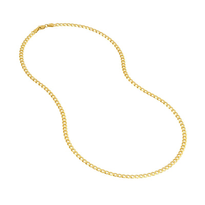 Chain - 14K Yellow Gold 3.7mm 24 Inch Curb Chain