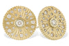 DIAMOND JEWELRY - 14K Yellow Gold .51cttw Round Bezel Diamond Earrings