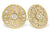 14K Yellow Gold .51cttw Round Bezel Diamond Earrings
