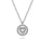 Sterling Silver Bujukan Medallion Pendant with .05cttw Diamond Heart Center
