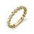 14K Yellow Gold 0.12cttw Round Alternating Bezel Set Diamond Fashion Ring