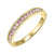 Pink Tourmaline Channel Set Birthstone Ring 14K Yellow Gold