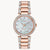 Citizen Eco-Drive Women's Pink Gold-Tone Silhouette Crystal Watch