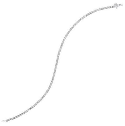 BRACELETS - 14K White Gold 1.02cttw Diamond Tennis Bracelet