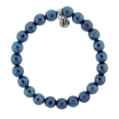 BRACELETS - Defining Bracelet- Creativity Bracelet With Blue Agate Gemstones