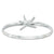 Sterling silver polished dancing star starfish bangle bracelet
