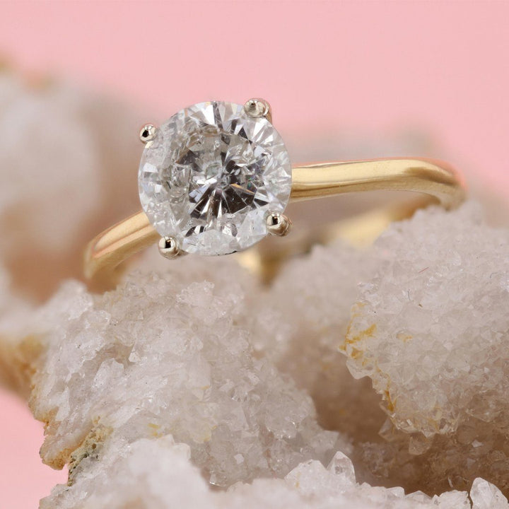DIAMOND ENGAGEMENT RINGS - 1.75ct Solitaire Round Diamond Engagement Ring