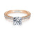 Pave Set Classic Diamond Ring  .39 Cttw 14K Rose Gold 34A