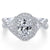 Double Halo With Crossover Shank Diamond Ring .64 Cttw 374A