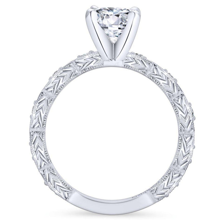 Victorian Marquise Shaped Station Diamond Ring .12 Cttw 183A