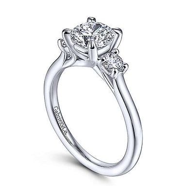 DIAMOND ENGAGEMENT RINGS - 14k White Gold .28cttw Classic Diamond Engagement Mounting