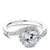 Round Engagement Ring 14K White Gold 828A