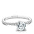 Traditional Pave Diamond Engagement Ring 14k White Gold 809A
