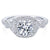 Cushion Shaped Crossover Shank Diamond Ring .67 Cttw 362A