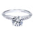 Bead Set Pinched Diamond Ring 14K White Gold .09 Cttw 204A