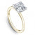 14K Yellow Gold With 2 Ct Cushion Diamond Engagement Ring 907A