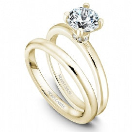 DIAMOND ENGAGEMENT RINGS - 14K Yellow Gold Traditional Diamond Engagement Ring