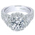 Split Shank Floral Halo Diamond Ring 1.92 Cttw 14K Gold 328A