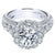 Floral Tapered Channel Diamond Ring 2.21 Cttw 326A
