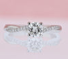 DIAMOND ENGAGEMENT RINGS - Grace - Criss-cross 5/8cttw Round Diamond Engagement Ring