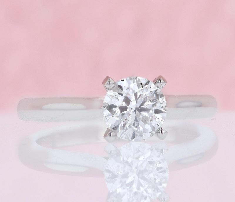 DIAMOND ENGAGEMENT RINGS - Loren - 1ct Round Solitaire Diamond Engagement Ring