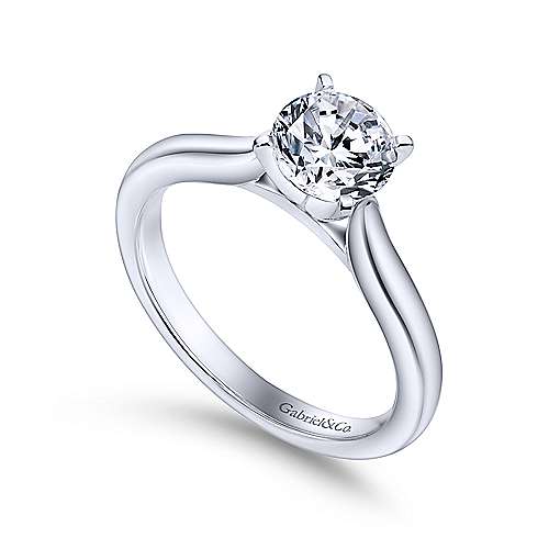 DIAMOND ENGAGEMENT RINGS - Loren - 9/10ct Round Solitaire Diamond Engagement Ring