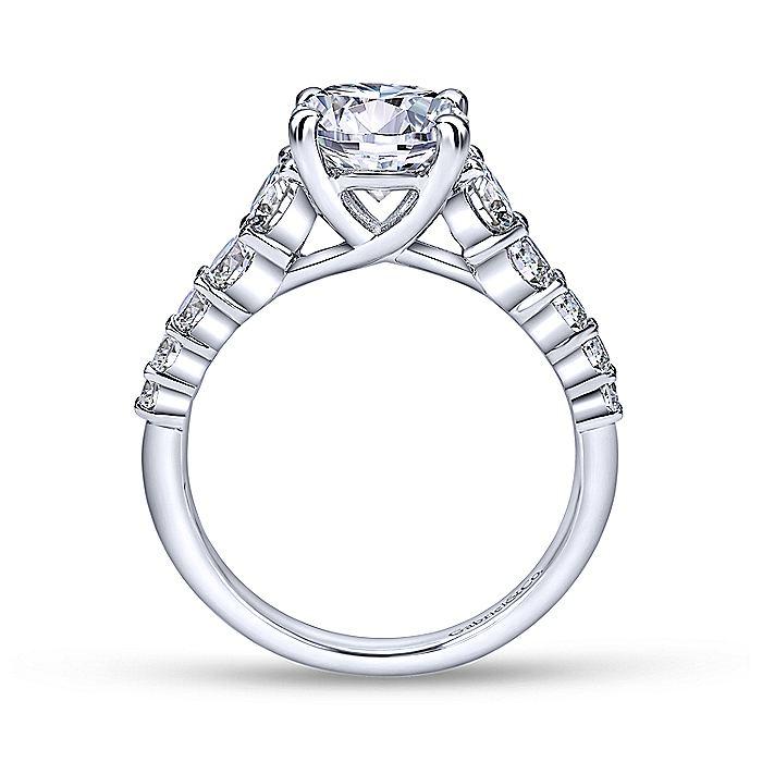 Reverse Tapered Prong Set Round Diamond Ring .69cttw 486A