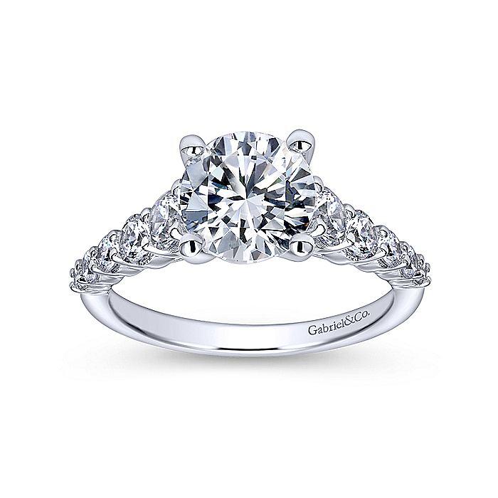 Reverse Tapered Prong Set Round Diamond Ring .69cttw 486A