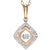 Marquise Shaped Rhythm of Love Diamond Necklace 14K Gold