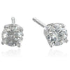 DIAMOND JEWELRY - 14k White Gold 1/2cttw Round Diamond Stud Earrings - "Good" Quality