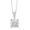 DIAMOND JEWELRY - 14K White Gold 1/2cttw True Reflections Round Illusion Diamond Necklace
