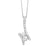 Twogether Diamond Necklace 1/2 Cttw 14K White Gold