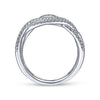 Woven Multi-Strand Diamond Ring 1/2 Cttw 14K White Gold