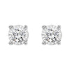 DIAMOND JEWELRY - 14K White Gold 1/4cttw True Reflections Round Illusion Diamond Stud Earrings