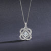 DIAMOND JEWELRY - 14K White Gold Love's Crossing .50cttw Diamond Necklace