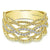 Entwined Pave Diamond Ring 14K Yellow Gold