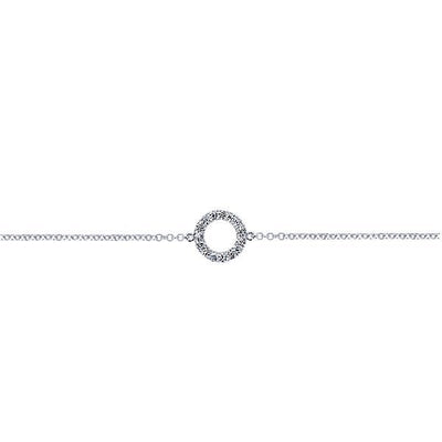 DIAMOND JEWELRY - Diamond Fashion Bracelet With Circle Accent