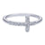 Cross Sideways  Diamond Ring 1/7cttw | Mullen Jewelers