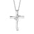 Sterling Silver Twogether Two-Stone Diamond Cross Necklace