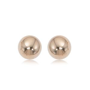 EARRINGS - 14K Rose Gold 8mm Ball Stud Earrings