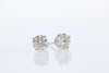 EARRINGS - 14K White Gold 1.00cttw Promotional Quality Round Diamond Stud Earrings