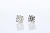 EARRINGS - 14K White Gold 1.12cttw Round Diamond Stud Earrings