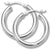 Tube Hoop Earrings 14K White Gold 20mm | Mullen Jewelers